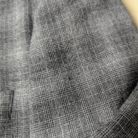John Varvatos 42R Charcoal Checkered Plaid Blazer Sport Coat Jacket Herringbone - Picture 6 of 13